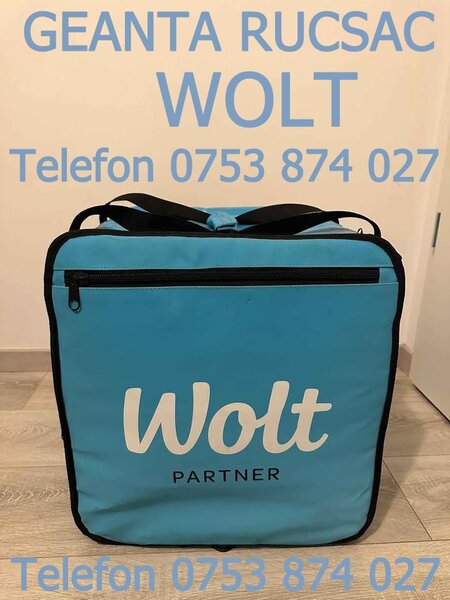 Geanta rucsac Wolt izoterm bun pt. Glovo Bolt Food Bringo Tazz Panda Uber